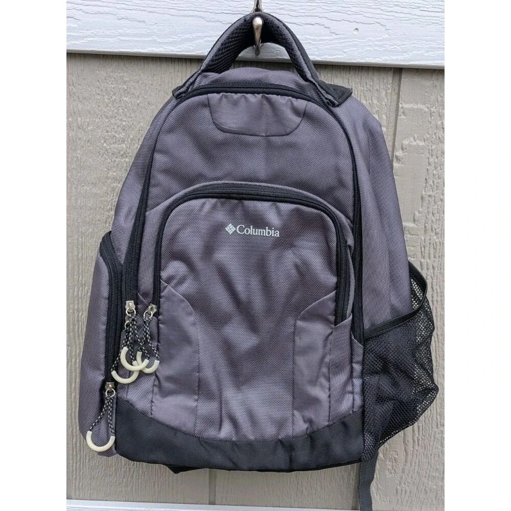 Columbia Grey Backpack Mesh Side Pocket  Insulated pouch 92-16283-02-74